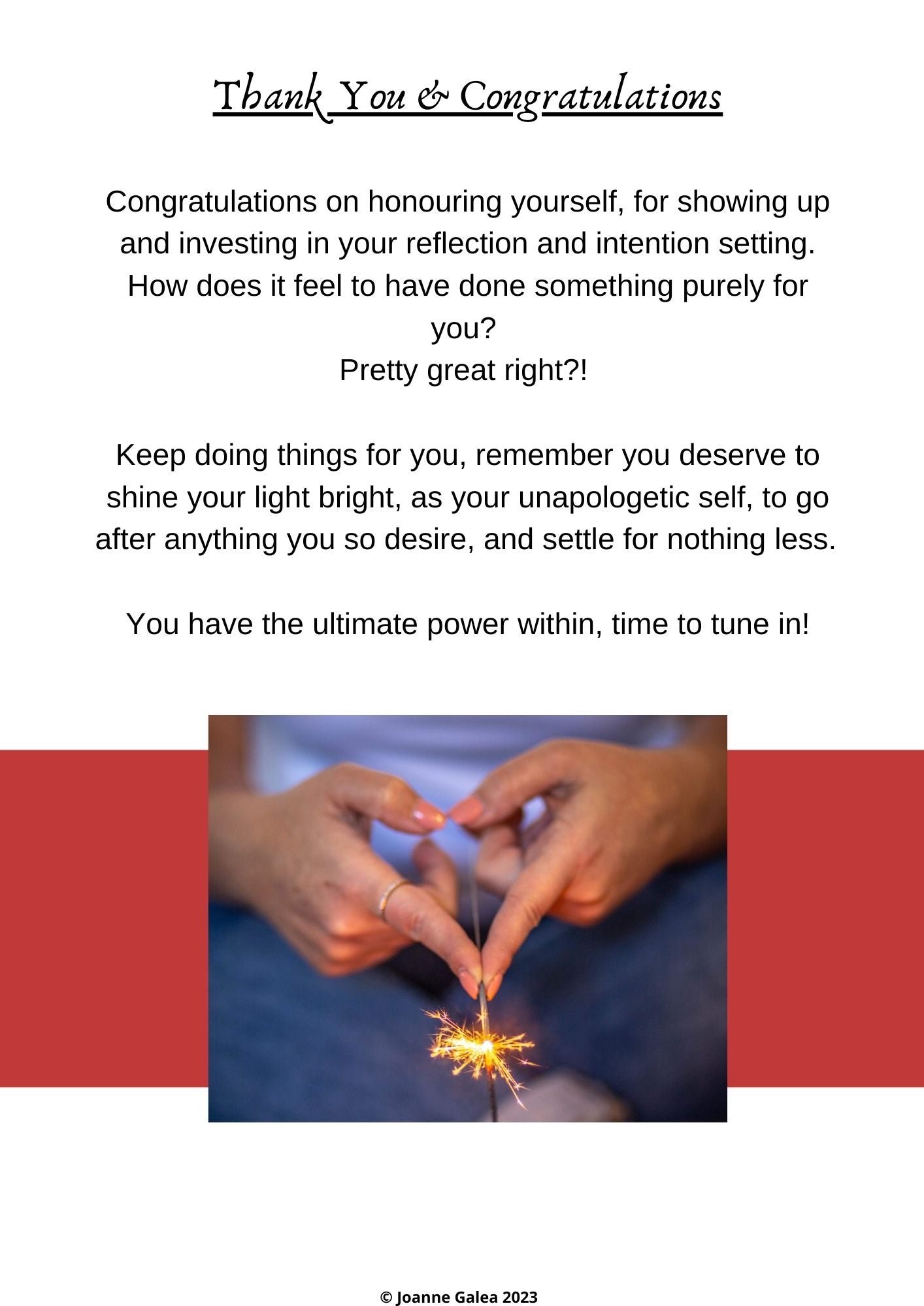 Reflections & Intentions 2025